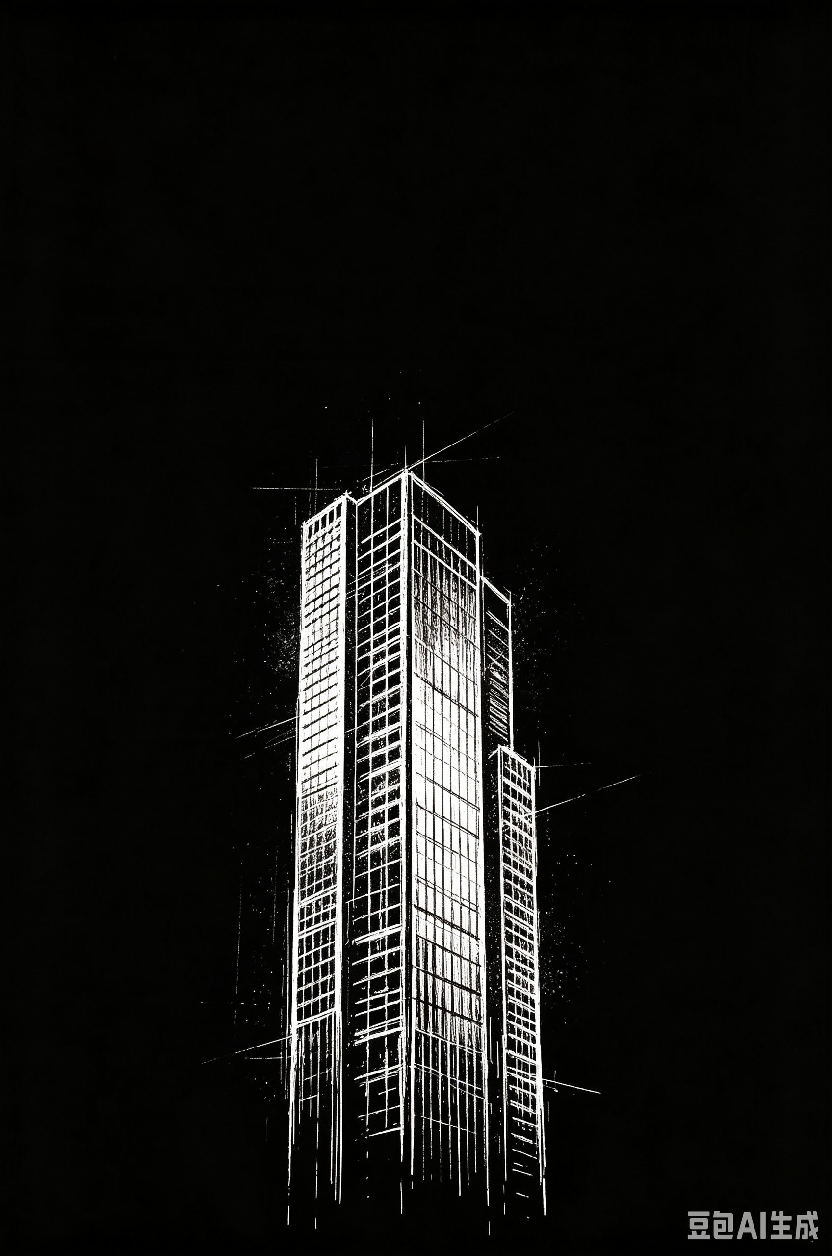 城市建筑线稿